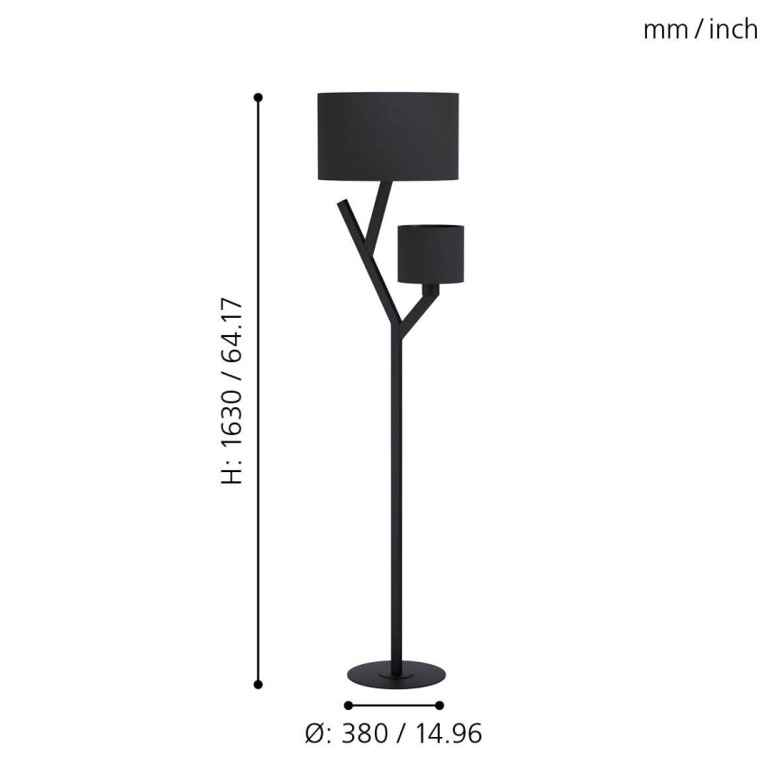 Eglo - Lampa podłogowa 2xE27/40W/230V