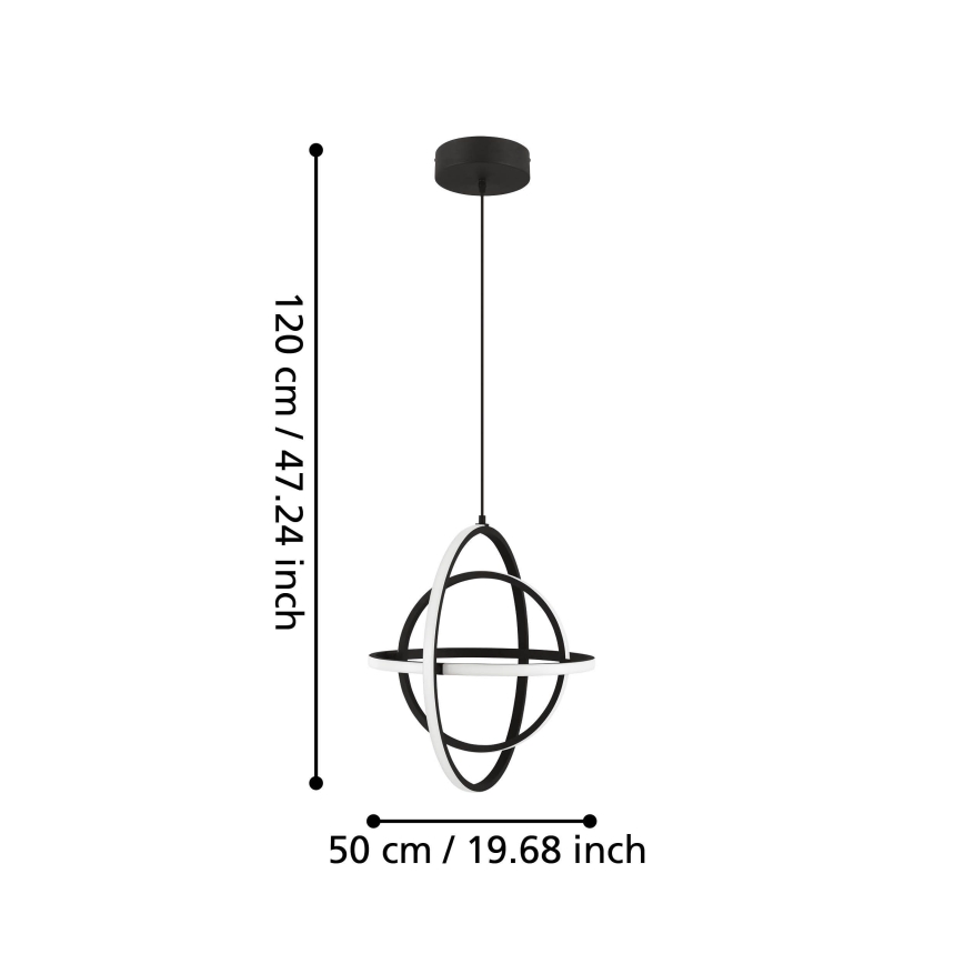 Eglo - LED Żyrandol na lince LED/38W/230V