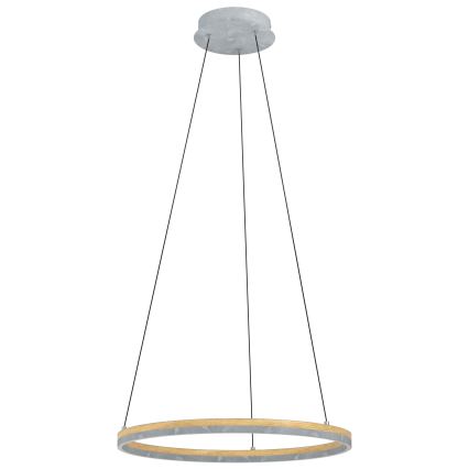 Eglo - LED Żyrandol ściemnialny na lince LED/36W/230V 3000K szary/dąb