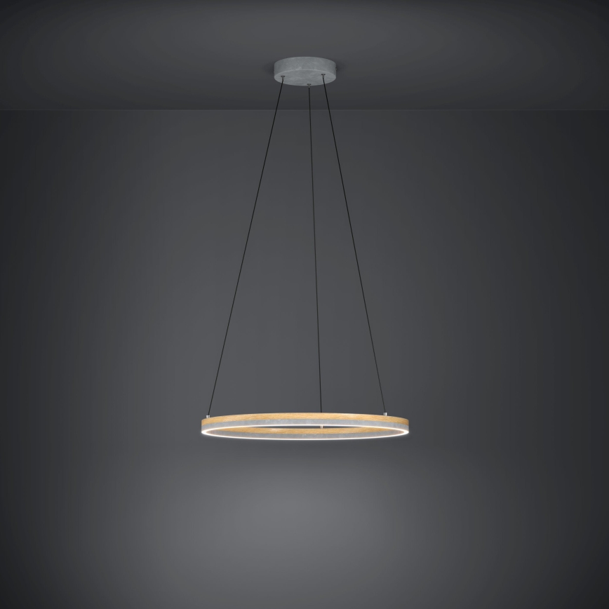 Eglo - LED Żyrandol ściemnialny na lince LED/36W/230V 3000K szary/dąb