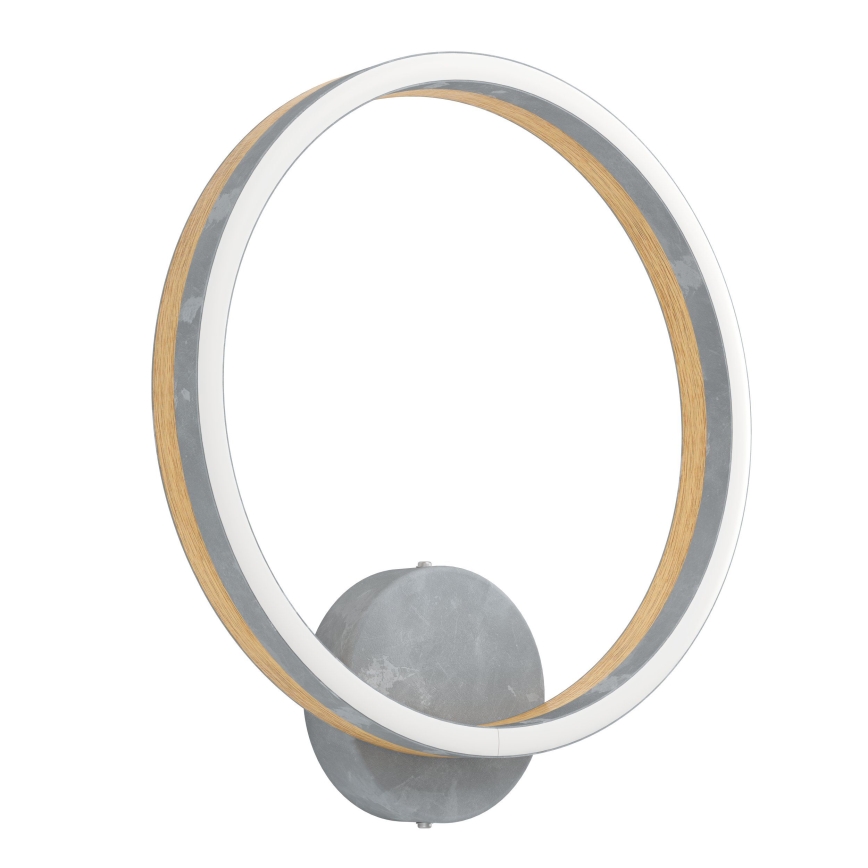 Eglo - LED Kinkiet LED/12W/230V 3000K szary/dąb