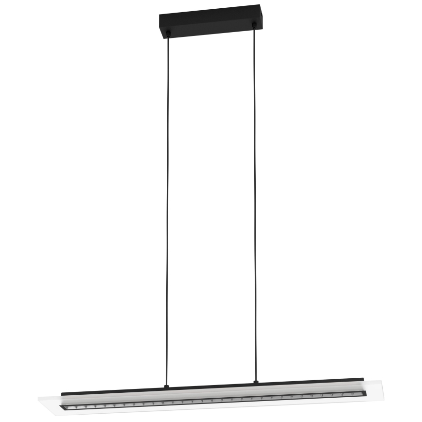 Eglo - LED Żyrandol ściemnialny na lince LED/57,5W/230V 3000K czarny + zdalne sterowanie