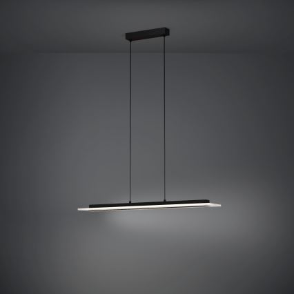 Eglo - LED Żyrandol ściemnialny na lince LED/57,5W/230V 3000K czarny + zdalne sterowanie