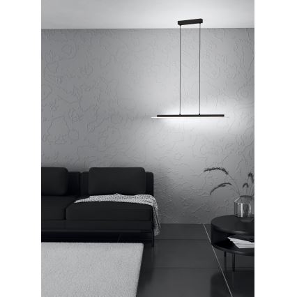 Eglo - LED Żyrandol ściemnialny na lince LED/57,5W/230V 3000K czarny + zdalne sterowanie