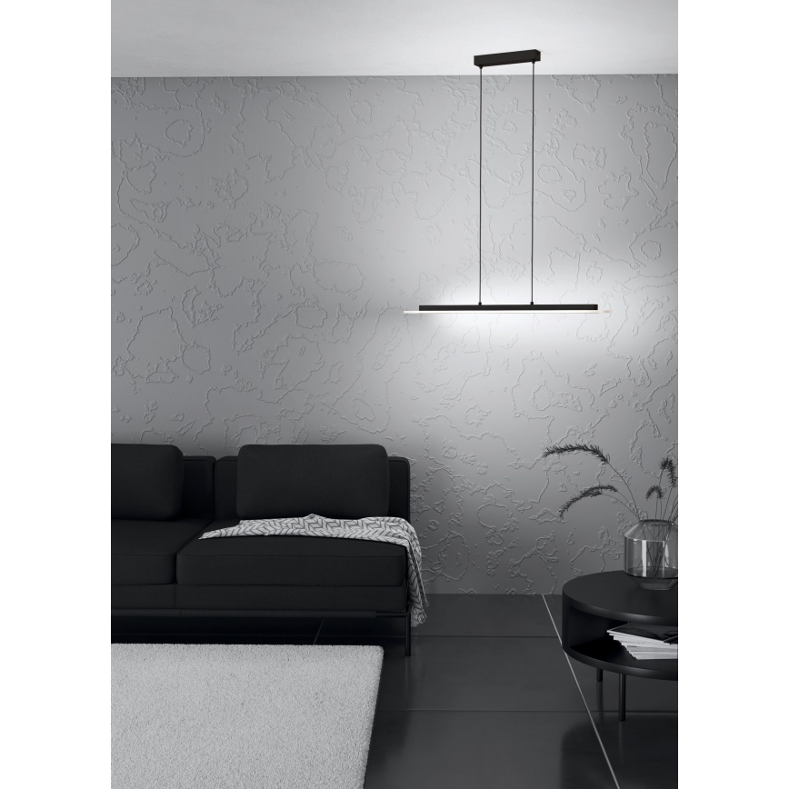 Eglo - LED Żyrandol ściemnialny na lince LED/57,5W/230V 3000K czarny + zdalne sterowanie