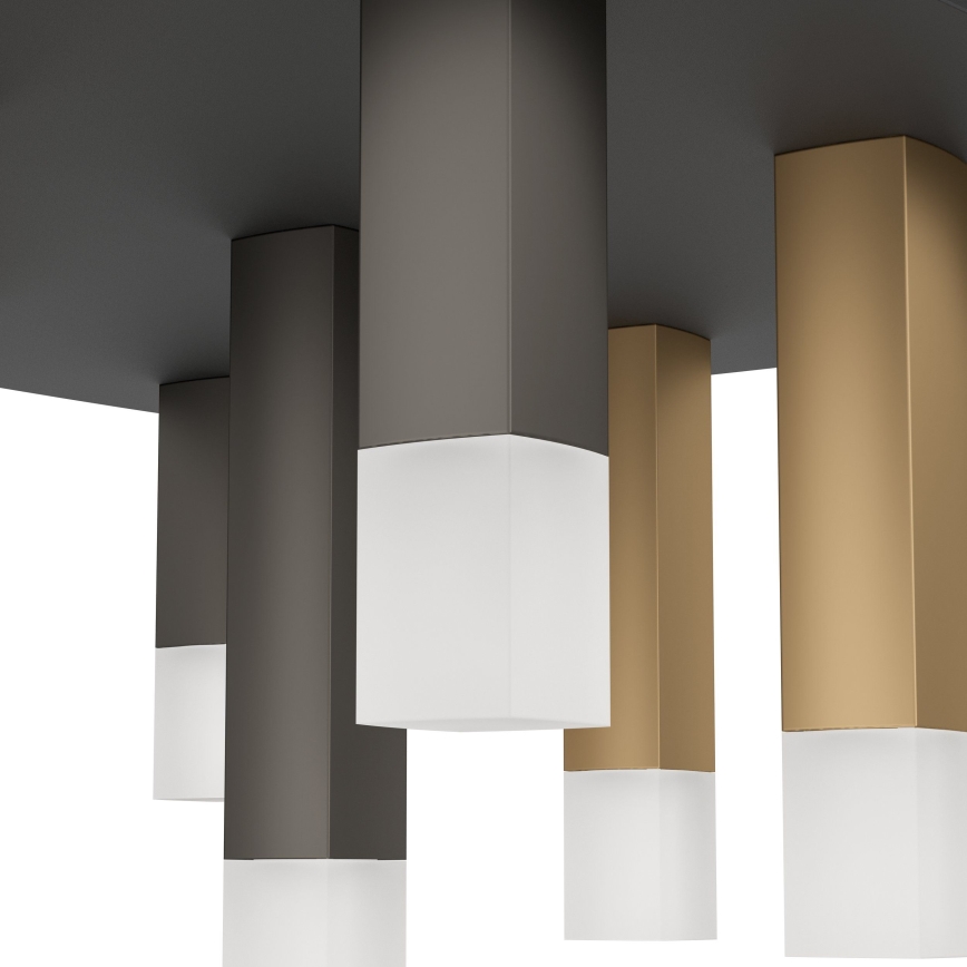 Eglo - LED Plafon ściemnialny 9xLED/3,1W/230V 3000K antracyt/złoty