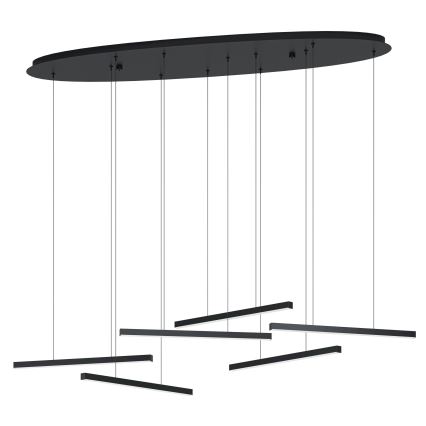 Eglo - LED Żyrandol ściemnialny na lince 6xLED/8,4W/230V 3000K czarny