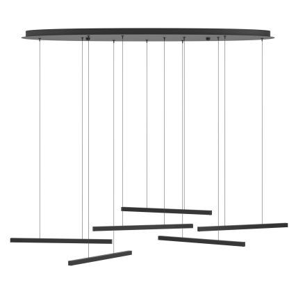 Eglo - LED Żyrandol ściemnialny na lince 6xLED/8,4W/230V 3000K czarny