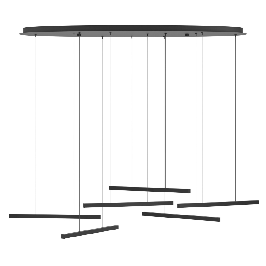 Eglo - LED Żyrandol ściemnialny na lince 6xLED/8,4W/230V 3000K czarny