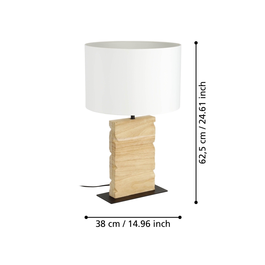 Eglo - Lampa stołowa 1xE27/40W/230V 62,5 cm brązowy