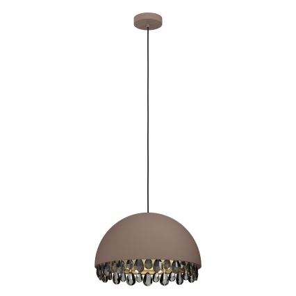 Eglo - Żyrandol na lince 1xE27/40W/230V brązowy