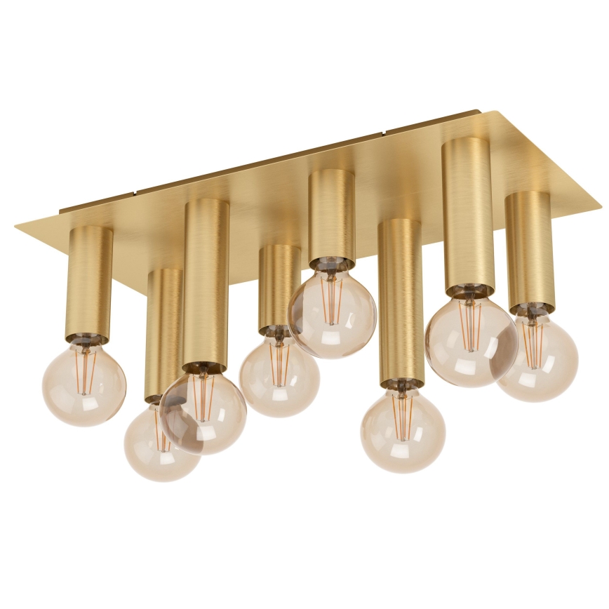 Eglo - Lampa sufitowa 8xE27/40W/230V złota