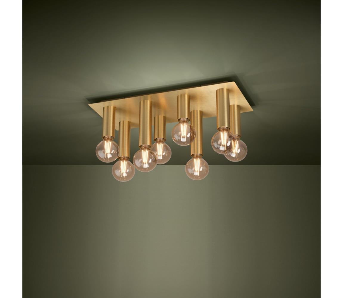 Eglo 39959 - Lampa sufitowa MARZENO 8xE27/40W/230V złota