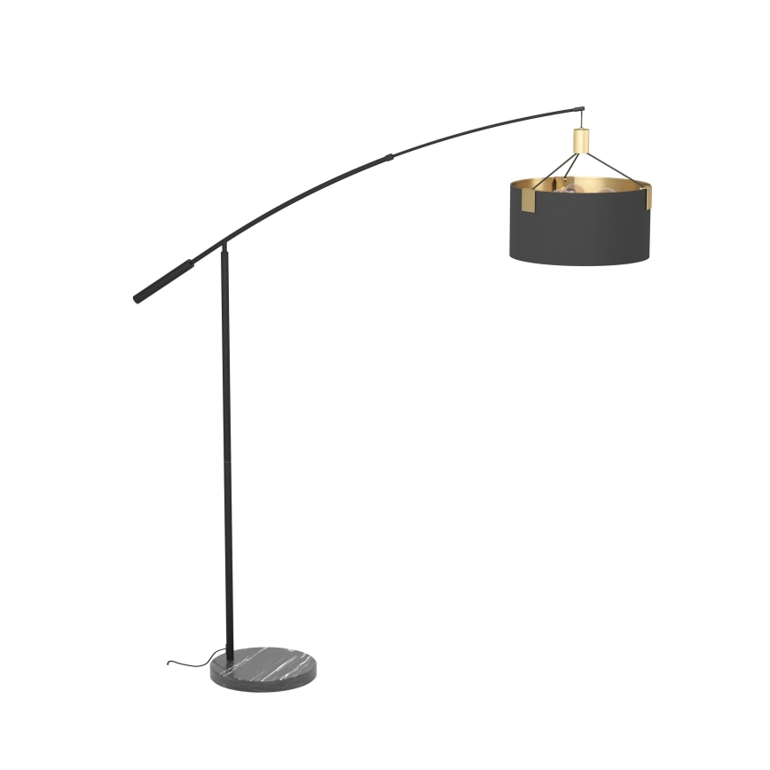 Eglo - Lampa podłogowa 3xE27/40W/230V czarny/złoty