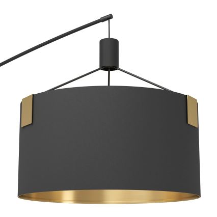 Eglo - Lampa podłogowa 3xE27/40W/230V czarny/złoty
