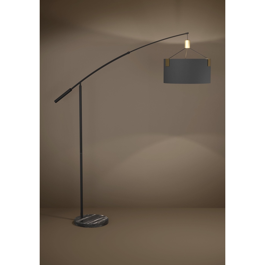 Eglo - Lampa podłogowa 3xE27/40W/230V czarny/złoty