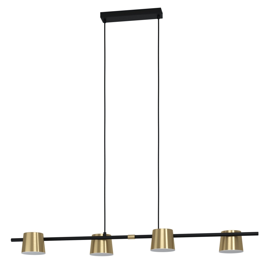 Eglo - LED Żyrandol na lince 4xGU10/4,6W/230V 3000K złoty