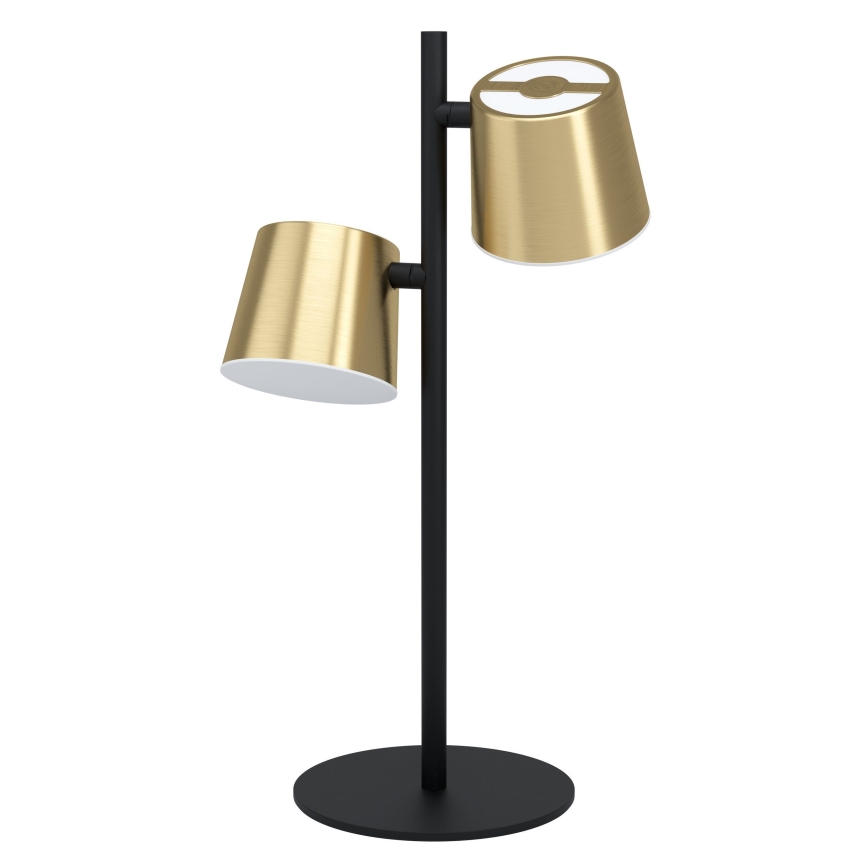Eglo - LED Lampa stołowa 2xGU10/4,6W/230V 3000K złoty