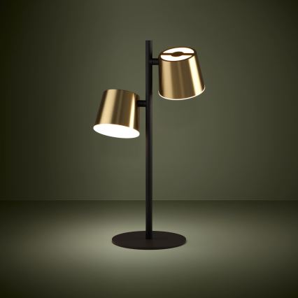 Eglo - LED Lampa stołowa 2xGU10/4,6W/230V 3000K złoty