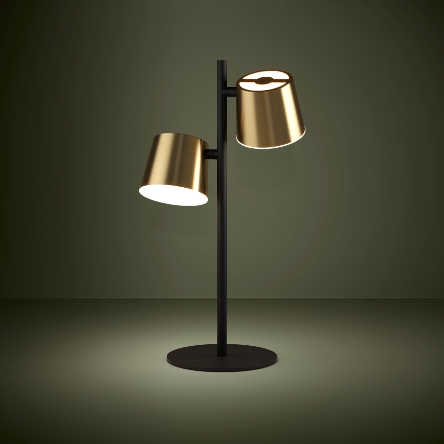 Eglo - LED Lampa stołowa 2xGU10/4,6W/230V 3000K złoty
