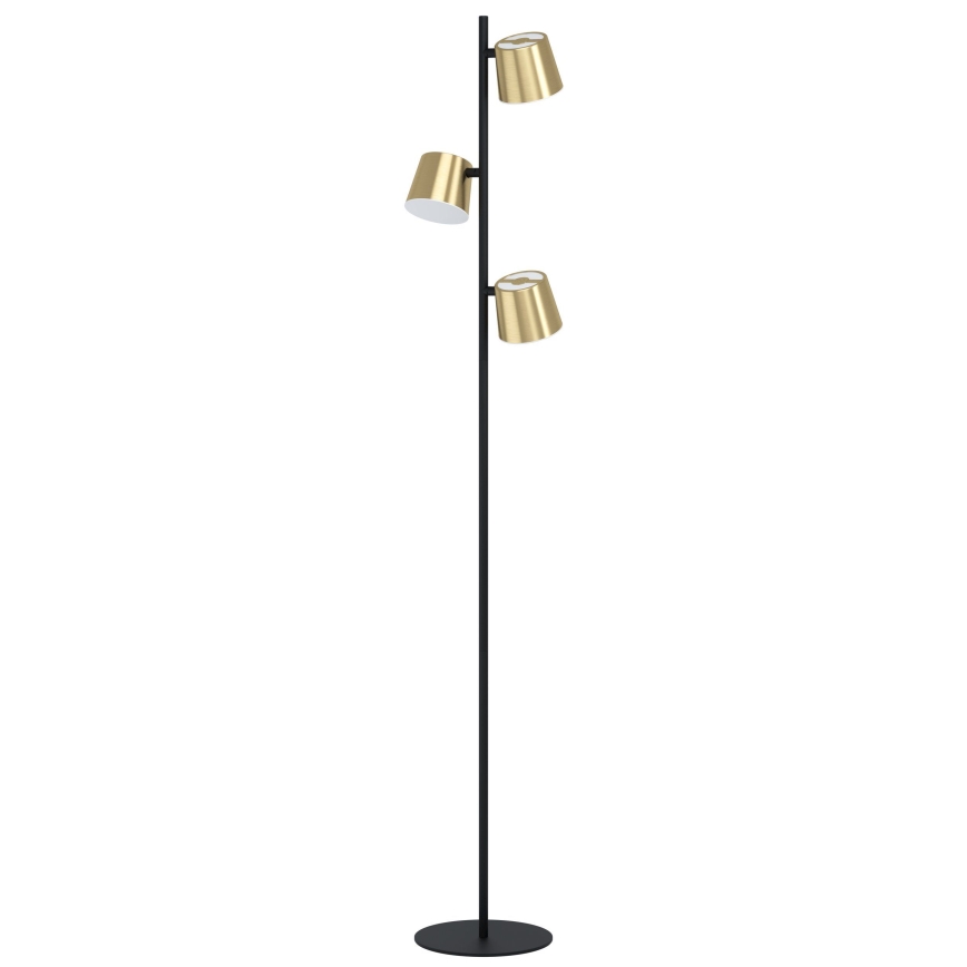 Eglo - LED Lampa podłogowa 3xGU10/4,6W/230V 3000K złoty