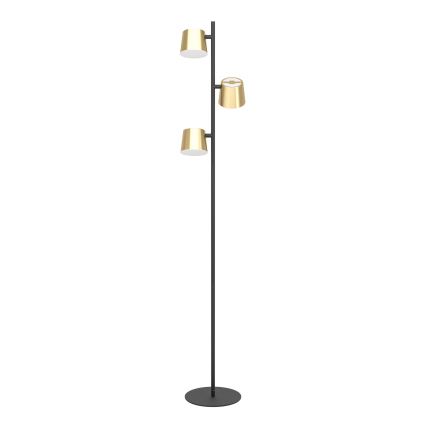 Eglo - LED Lampa podłogowa 3xGU10/4,6W/230V 3000K złoty