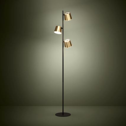 Eglo - LED Lampa podłogowa 3xGU10/4,6W/230V 3000K złoty