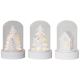 Eglo - SET 3x LED Dekoracja bożonarodzeniowa 1xLED/0,06W/1xCR2032 biała