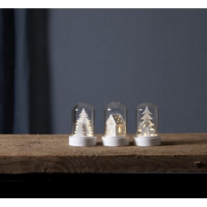 Eglo - ZESTAW 3x świątecznych dekoracji LED/0,06W/1xCR2032, białe