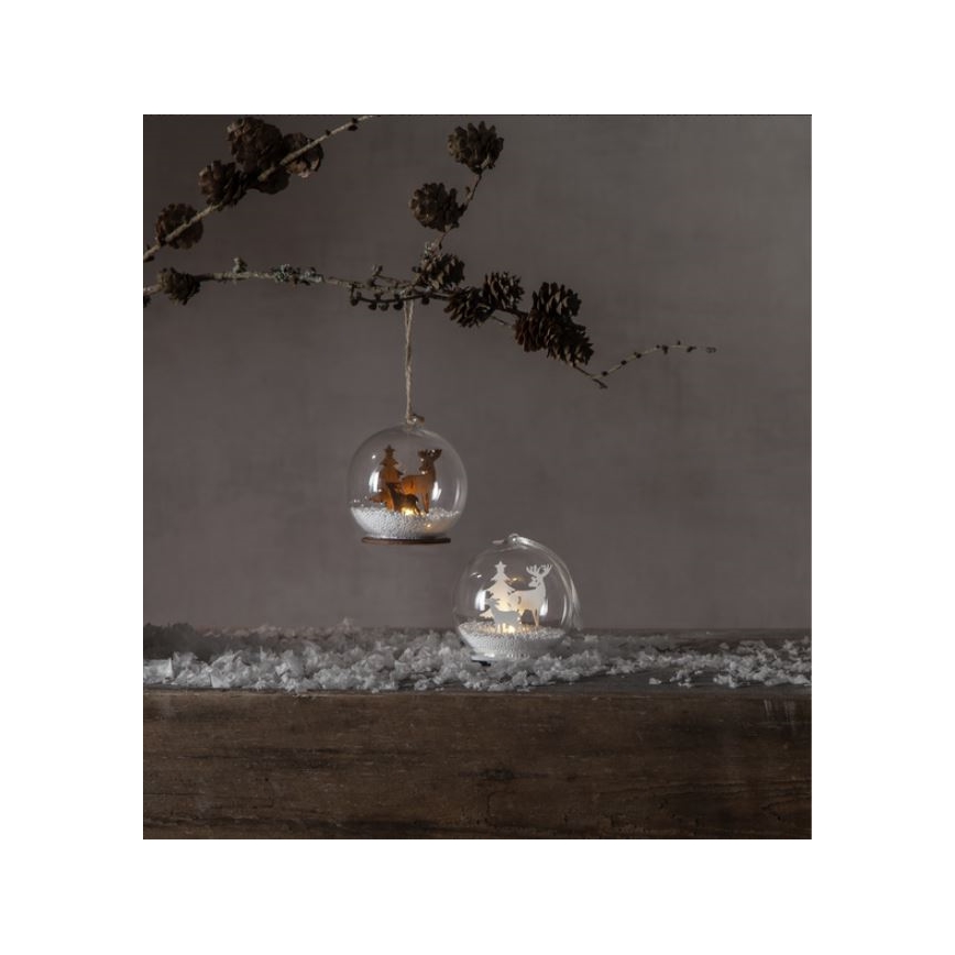 Eglo - LED Dekoracja bożonarodzeniowa 1xLED/0,06W/1xCR2032 brązowa