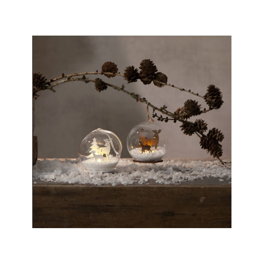 Eglo - LED Dekoracja bożonarodzeniowa 1xLED/0,06W/1xCR2032 brązowa