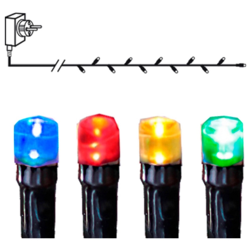 Eglo - Zewnętrzny łańcuch świąteczny LED, 80 diod, 8 m, IP44, wielokolorowy