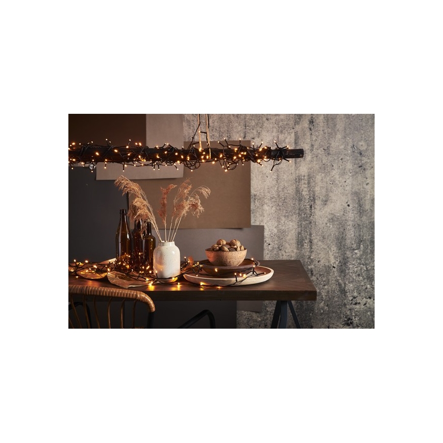 Eglo - Zewnętrzny łańcuch LED 80 x LED, 10,5 m, IP44, ciepła biel