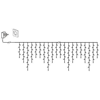 Eglo 410825 - LED Zewnętrzny łańcuch bożonarodzeniowy 960xLED/29x0,55m IP44 ciepła biel