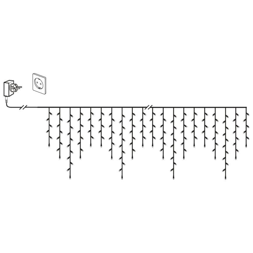 Eglo 410825 - LED Zewnętrzny łańcuch bożonarodzeniowy 960xLED/29x0,55m IP44 ciepła biel