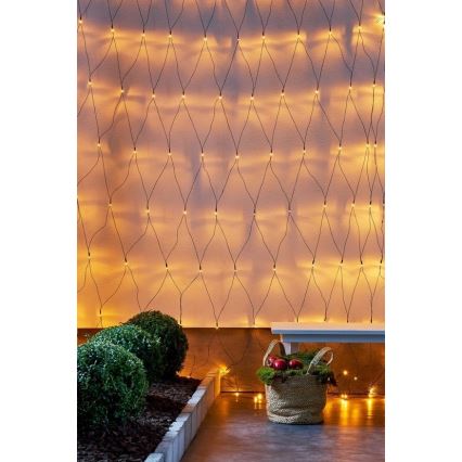Eglo - LED Zewnętrzny łańcuch bożonarodzeniowy 160xLED 2m IP44 ciepła biel