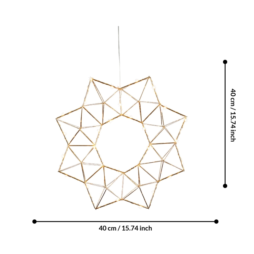 Eglo 411017 - LED Dekoracja bożonarodzeniowa EDGE LED/1,92W/3/230V Gwiazda