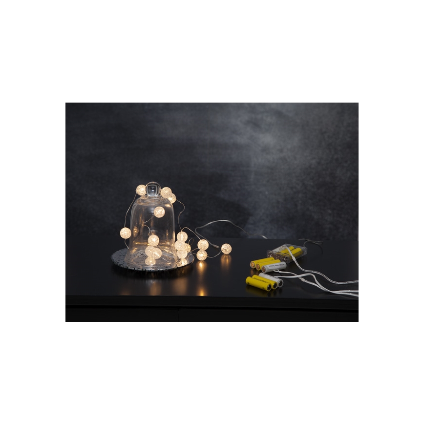 Eglo - LED świąteczny řetěz15xLED/3xAA 1,4m