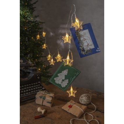 Eglo - LED Łańcuch bożonarodzeniowy 10xLED 2,1m ciepła biel