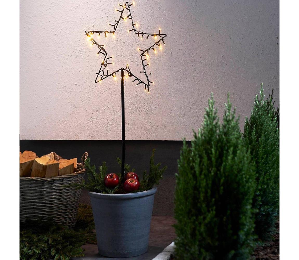 Eglo 411175 - LED  Zewnętrzna dekoracja bożonarodzeniowa SPIKY LED/4xAA IP44 Gwiazda