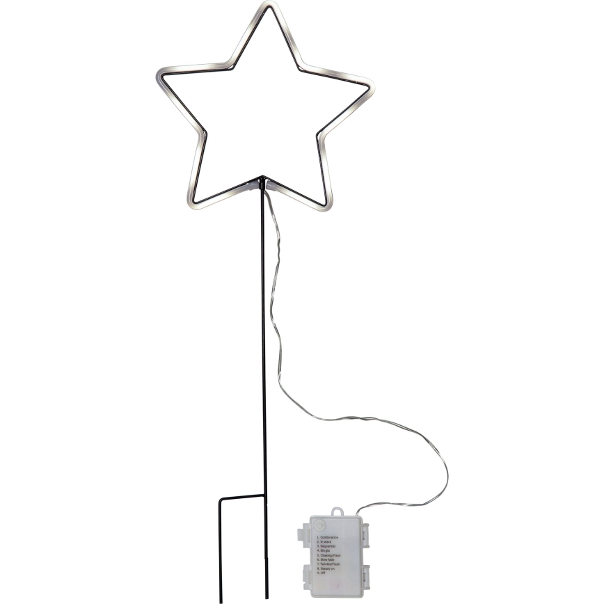 Eglo 411177 - LED zewnętrzna dekoracja bożonarodzeniowa NEONSTAR 72xLED/3xAA IP44
