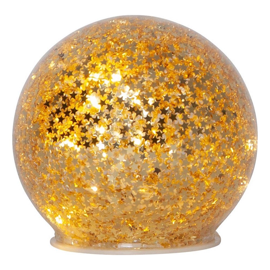 Eglo 411344 - LED Dekoracja bożonarodzeniowa STAR FALL 10xLED/2xAA złota
