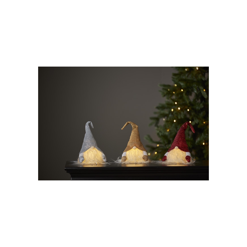 Eglo - LED świąteczna dekoracja LED/0,06W/3xAG13 szara