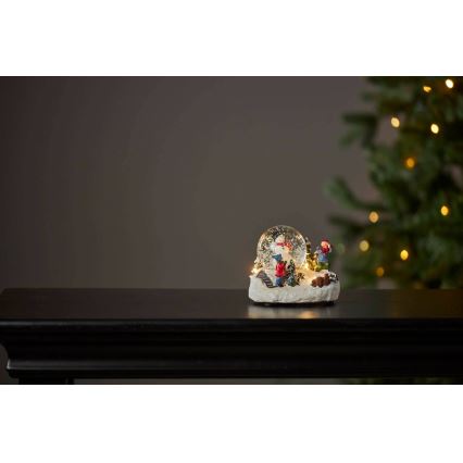 Eglo 411482 - LED Dekoracja bożonarodzeniowa WINTERVILLE LED/2xAAA śnieg glob