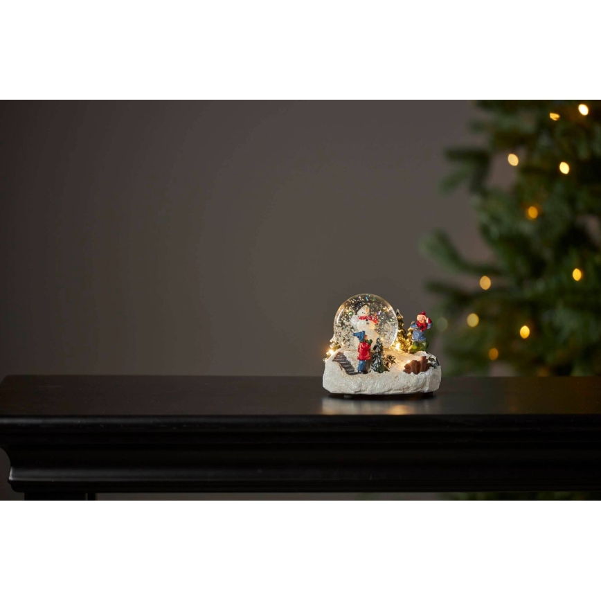 Eglo 411482 - LED Dekoracja bożonarodzeniowa WINTERVILLE LED/2xAAA śnieg glob