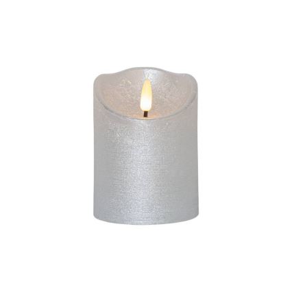 Eglo 411502 - LED Świeczka FLAMME RUSTIC LED/2xAA srebrna