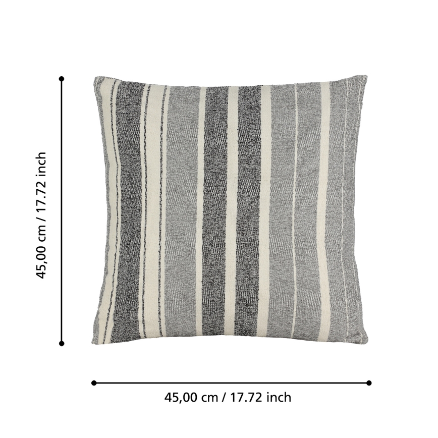 Eglo 420003 - Poduszka dekoracyjna CHEVERY 45x45 cm szara