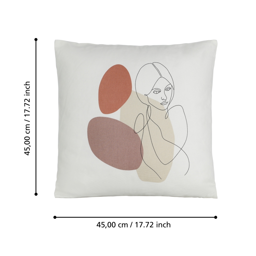 Eglo 420008 - Poduszka dekoracyjna CHEVERY 45x45 cm wielobarwna