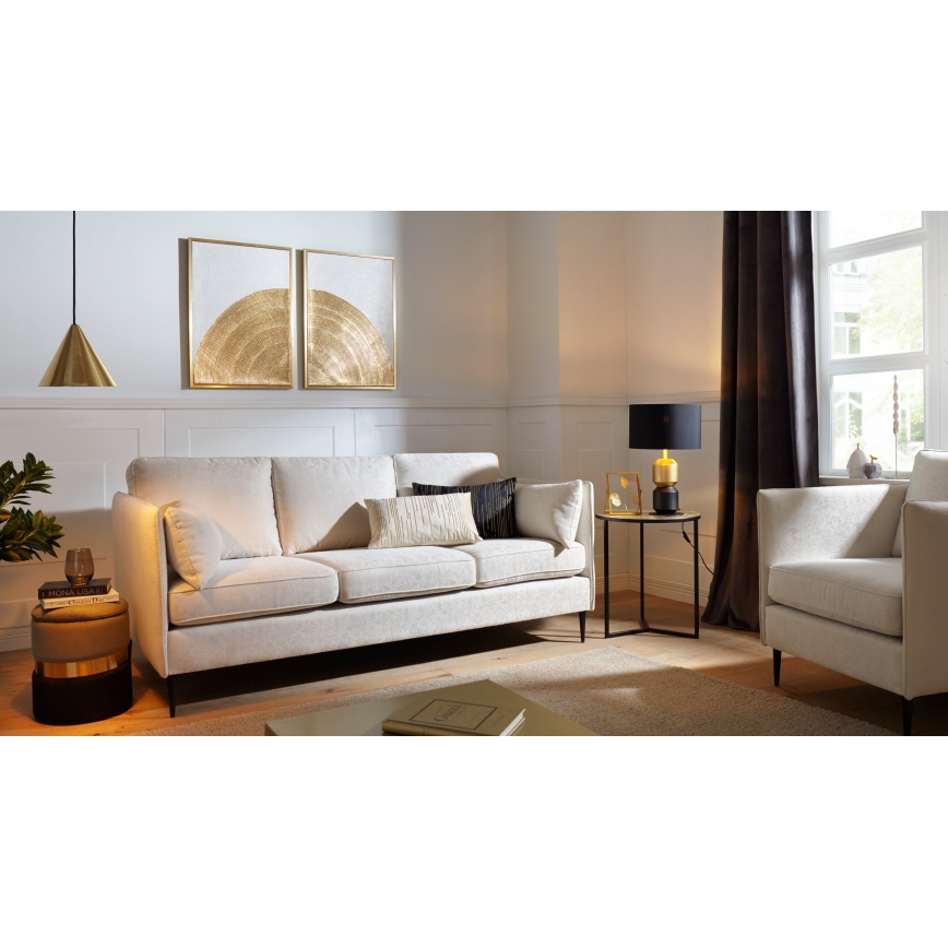 Eglo 420018 - Poduszka dekoracyjna CHEVERY 30x50 cm kremowa/złota