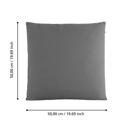 Eglo 420028 - Dekoracyjna poduszka ILES 50x50 cm szara